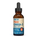 DEVA Vegan Omega- 3 Cair DHA - EPA, Non Fish dari Algae, Lemon Flavor, 2 Ounce