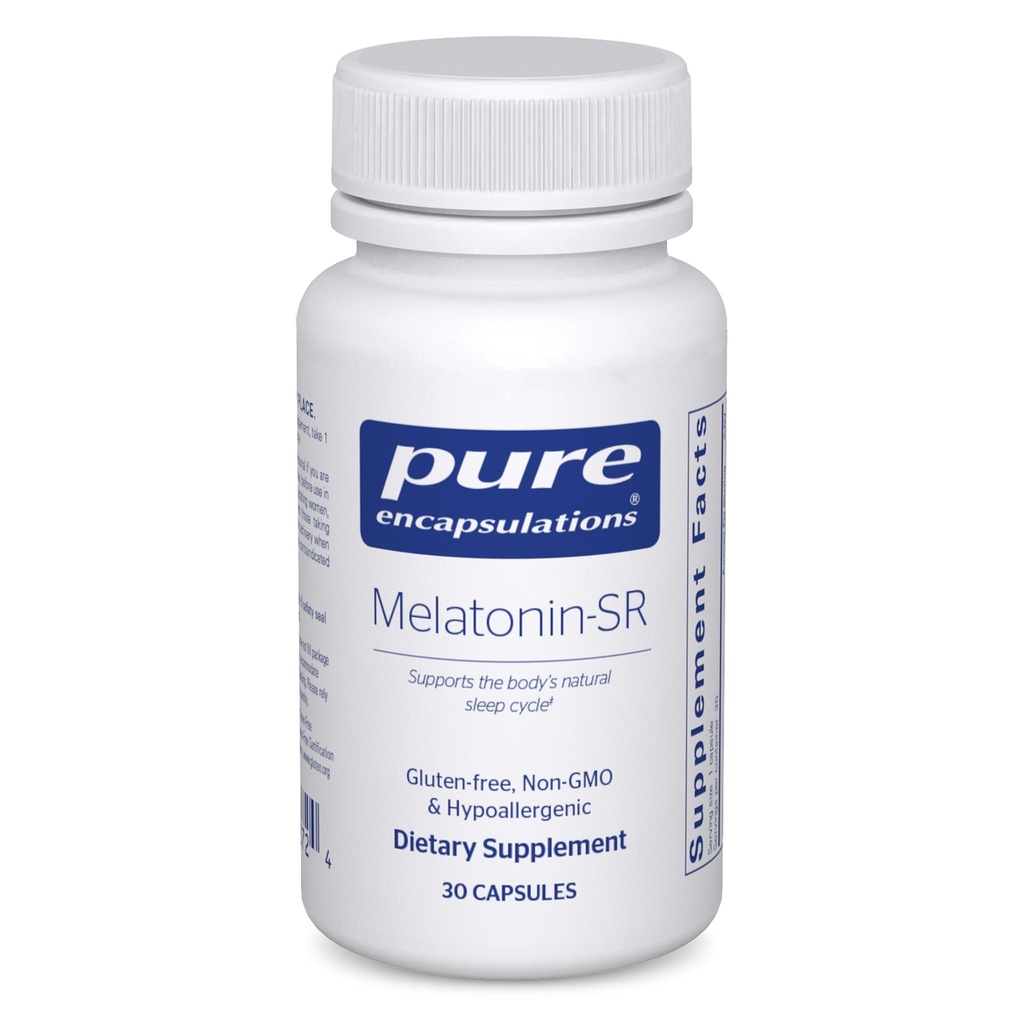 Encapsulasi Murni Melonatin- SR - Extended Rilis Meltonalin - Support Reserve Sleep Suplemen - Gluten Free & Vegan - 30 Kapsul