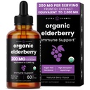 NutraChamps Black Elderberry Syrup, Veni2000mg 10: 1 Ekstrak Sambucus Elderberry Antioksidant, Drops Berry Flavor, Liquid Elderberry Extract Sugar- Free 2oz, Imune Dupport