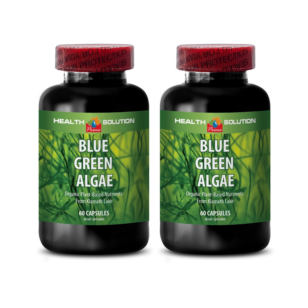 Klamath Blue Green Alpue Kapsules - Blue Green Algae - Boost The Immune System - Blue Green Algae - Blue Green Algae Suplemen - Imune Booster - Blue Algae - 2B 60 Caps