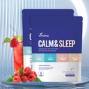 VivoNu Calm & Sleep Powdered Drink Mix Raspberry L Theanine Kasm-66 Ashwagandha Magnesium Glycinate Vitamin D 3 Suplemen