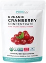 USDA Organik Cranberry Konsentrat (50: 1) Powder - 500mg sama dengan 25,000 mg Cranberry Segar - untuk Ginney Cleanse & UTI Mendukung Vitamin - Perempuan - Tambahan - 100 Pil