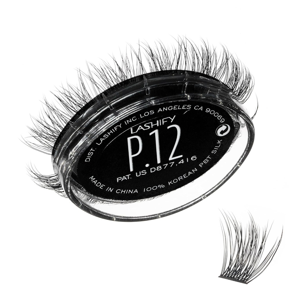 Lashify Plushy Gossamer Lashes in Black, Easy DIY False Lashes for a Voluminous Yeat Still Natural Look