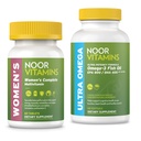 Noor Vitamin Women 's Multivitamin and Omega Fish Oil Supplement Bundle