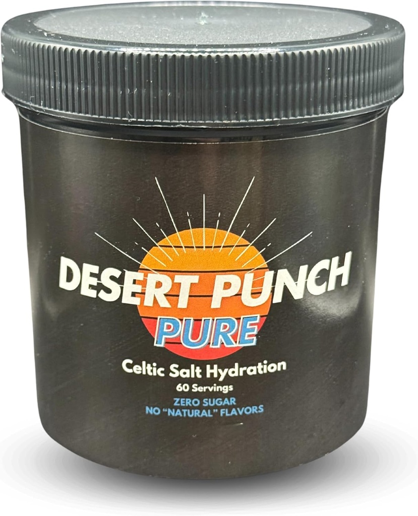 Celtic Salt Electrolite Hydration Powder (60 Servings-Sugar Free-Light Citrus Flavor)