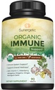 Suplemen Dukungan Ammunitas Organik USDA - Suplemen Kesehatan Ammuniune dengan Vitamin C, Elderberry, Astragalus, Oregano, Ginger, Moringa & Garlic - Dukungan Sistem Imune Organik - 90 Ammune Tablet