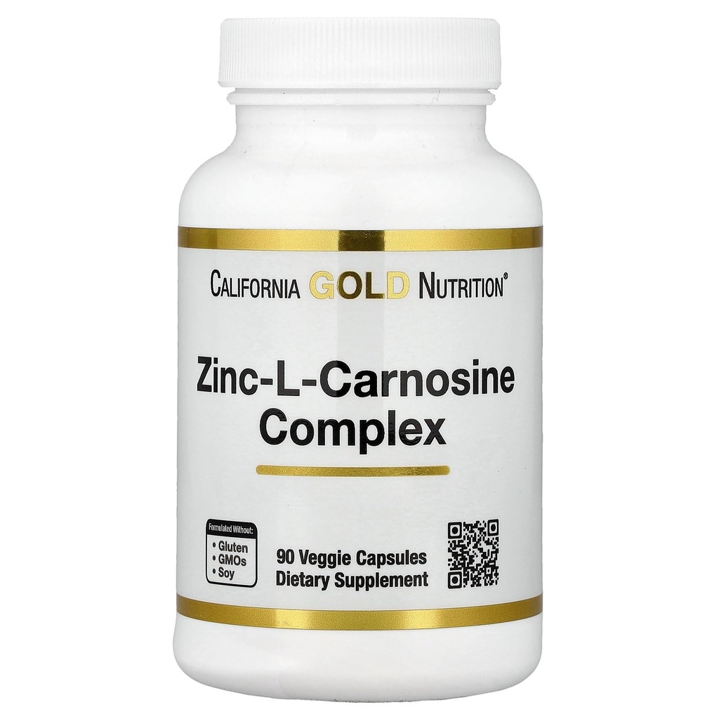 California Gold Nutrition Zinc- L- Carnosine Kompleks, 90 Veggie Caps