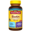 Nature Made Maximum Kekuatan Biotin 5000 mcg Softgels, Biotin Hair Skin dan Nails Vitamin Dieter Suplemen, 120 Cacah