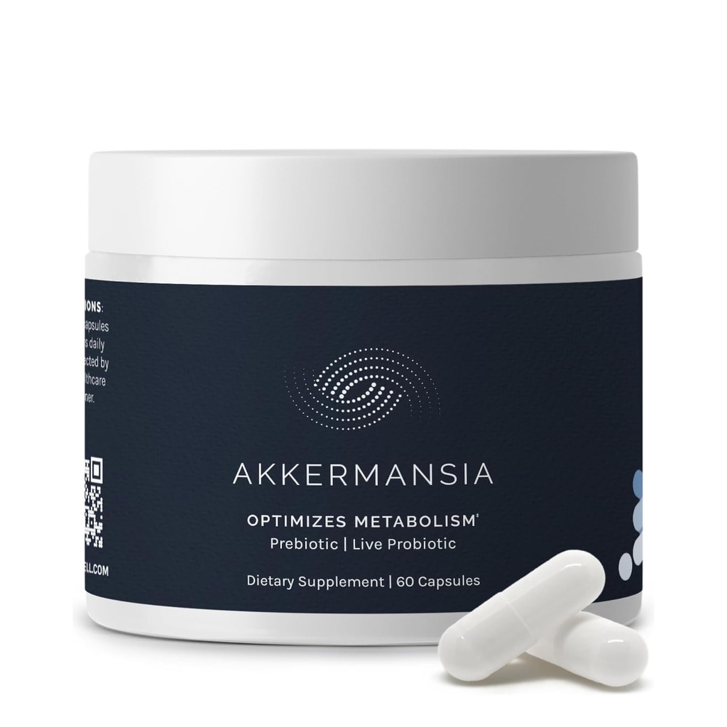 Probiotik Akkermansia Infinesia untuk Kesehatan Digetical - Dukung Panjang, Kebal & A Balanced Gut Microbiome dengan Provinsi Akkermansia Muciniphila (60 Capsules)