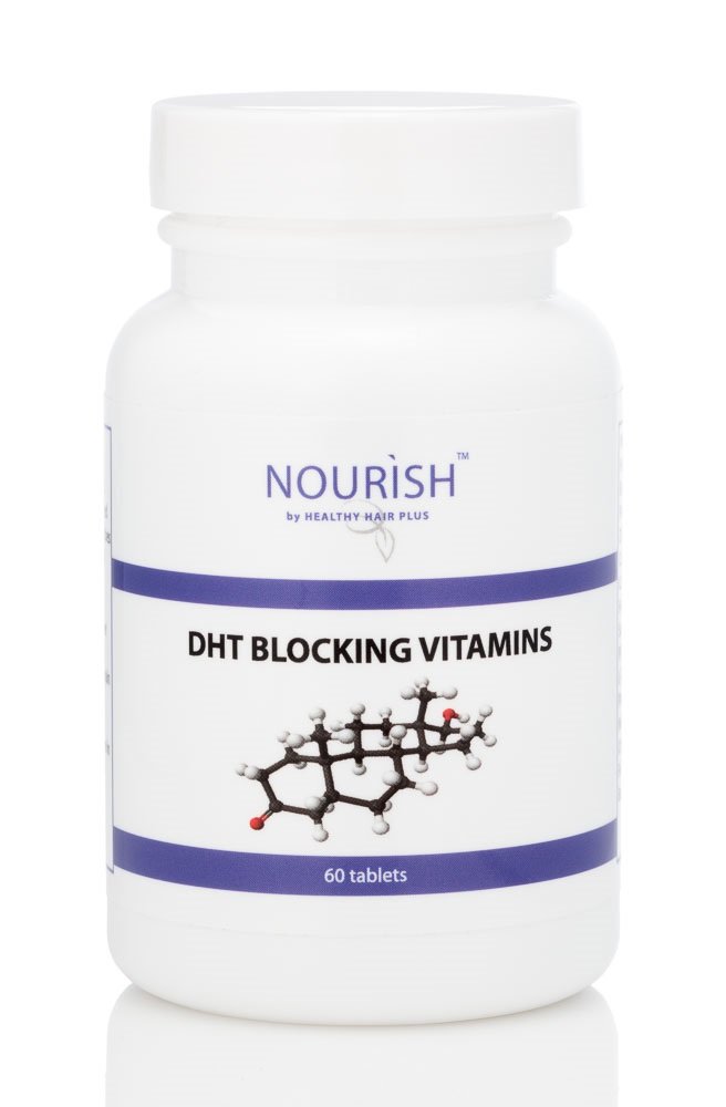 Healthy Hair Plus - DHT Blocker Vitamin Tambahan untuk Pria dan Wanita - 60 Tablet - Zinc - Saw Palmetto - Biotin - Folic Acid - Pertumbuhan Tebal dan Rambut Healtheir