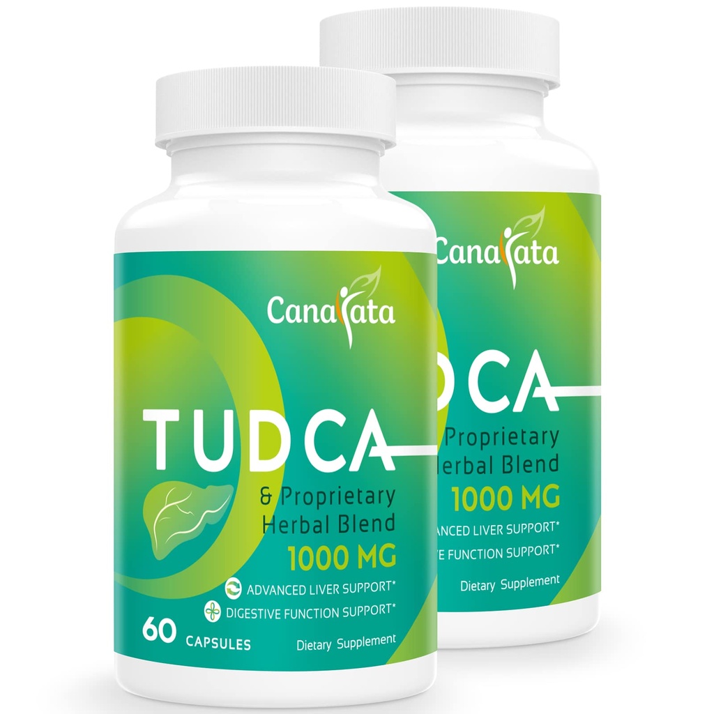 TudCA Liver Support 10000mg - 120 Vegan Capsules, TUDCA Bile Salts with Milk Thistle Herbal Blend Formula untuk Cleanse & Repair