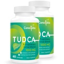 TudCA Liver Support 10000mg - 120 Vegan Capsules, TUDCA Bile Salts with Milk Thistle Herbal Blend Formula untuk Cleanse & Repair