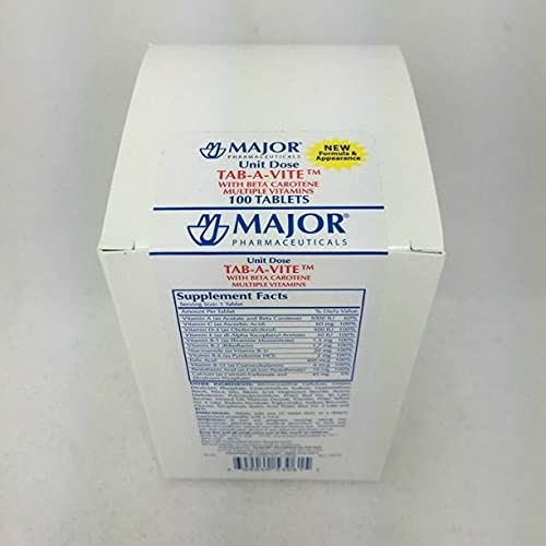 Mayor Farmasi Tab- A- Vite dengan Beta Carotene Multiple Vitamin 100 tablet (3 Pack)