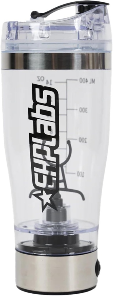 EHPlabs Electric Protein Shaker Bottle - 15oz Portable Blender Shaker - Personal Blender Shaker - Electric Protein Shake Bottle for Meal Replacement Shakes