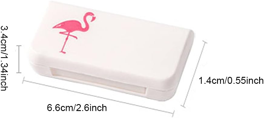 SagaSave Travel Pill Case 3 Kompartemen Portable Pill Case Dustproof dan Moisture- Membuktikan Kotak Pil Kecil untuk Vitamin, Minyak Ikan (Cactus)