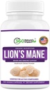 360 Nature 's Dampak Lions Mane Mushroom Pasokan Kapsul (150 Kapsul) untuk Suplemen Dukungan Kesehatan Otak, Tambahan Organik dengan Beta- Glans & Hypromellosa untuk Sistem Cognitive
