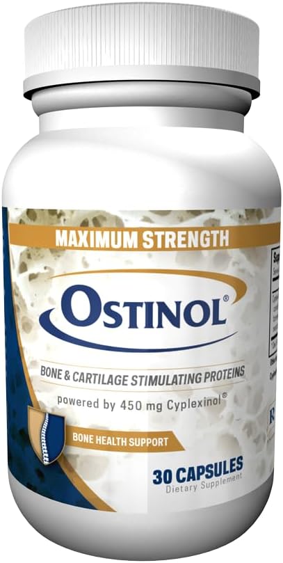 Ostinol Maximur Kekuatan 450mg. Program Aktivasi Sel Rem. Kompleks Bio Aktif Protein untuk Moderate Bone Loss & Moderate Disfungsi Gabungan. 30 Kapsul