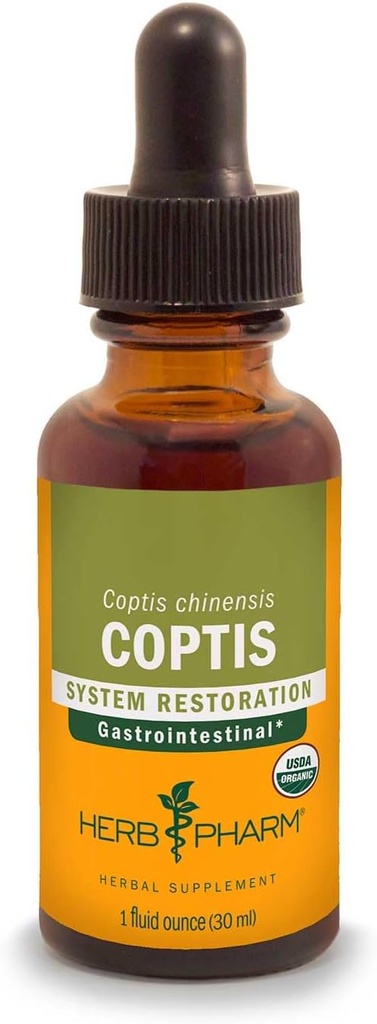 Herb Pharm Coptis Cair Ekstrak untuk Dukungan Digetsy, 1 Fl oz