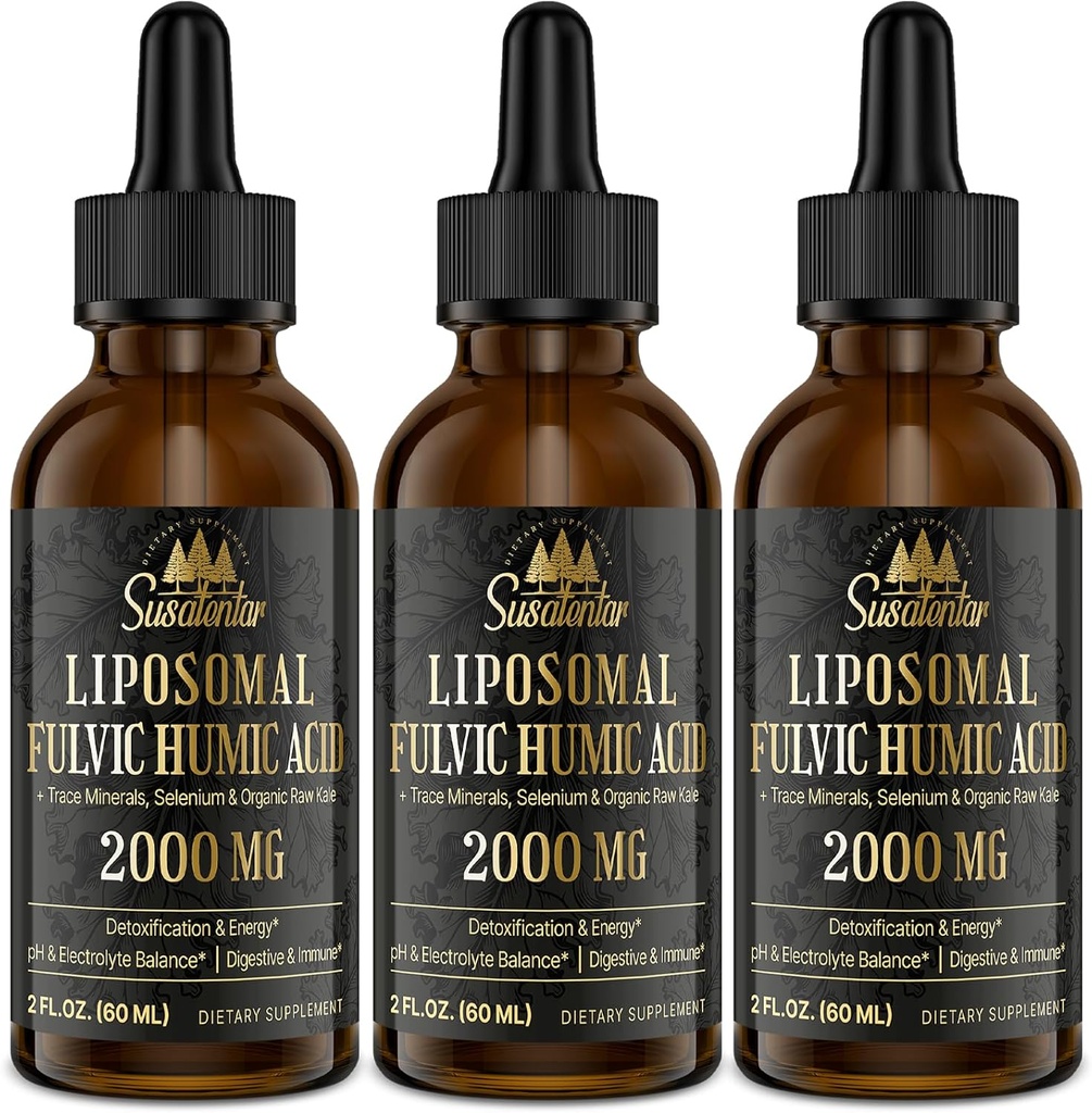 Trace Mintrolite Electrolites Drops 2000 MG 124; Liquid Lipomadal Fulvic Aciment Humic Suplemen 124; 85 + Trace Minreacies 124; Hydration 124; Detoksifikasi 124; Energy 124; PH Salvation 124; Ditraffed 124; kekebalan 126 Oz