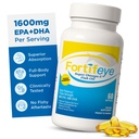 Omega 3 Minyak Ikan 6000 mg Dibuat di Norwegia - Tinggi Potency Fish Oil Omega 3 Suplemen Triglyceride Form dengan EPA dan DHA Suplemen untuk Perempuan dan Pria No Fishy Setelah Taste Natural Lemon Flavor