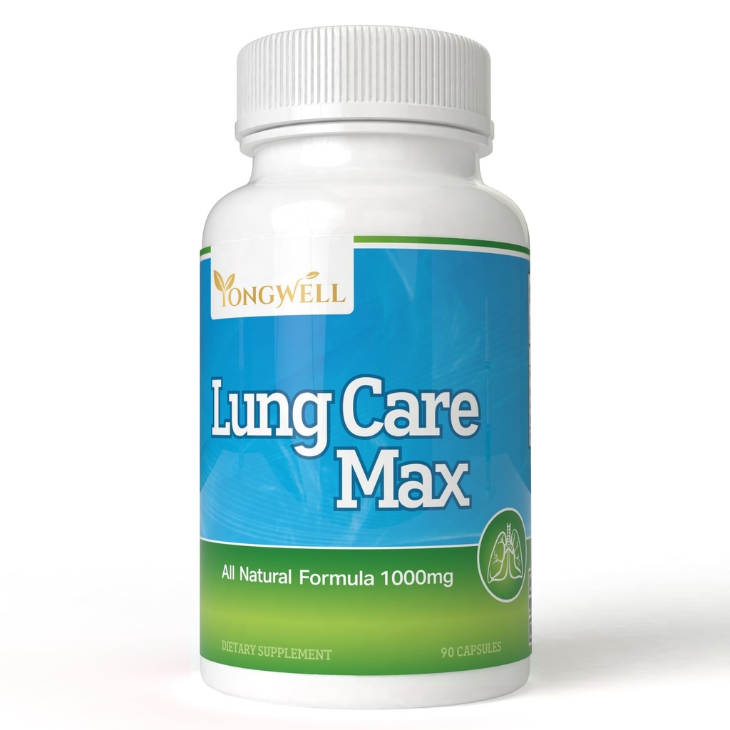 Lung Care Max, Special Antioksidant Formula dengan American Ginseng, Bee Propolis, dan Royal Jelly (90 Kapsul)