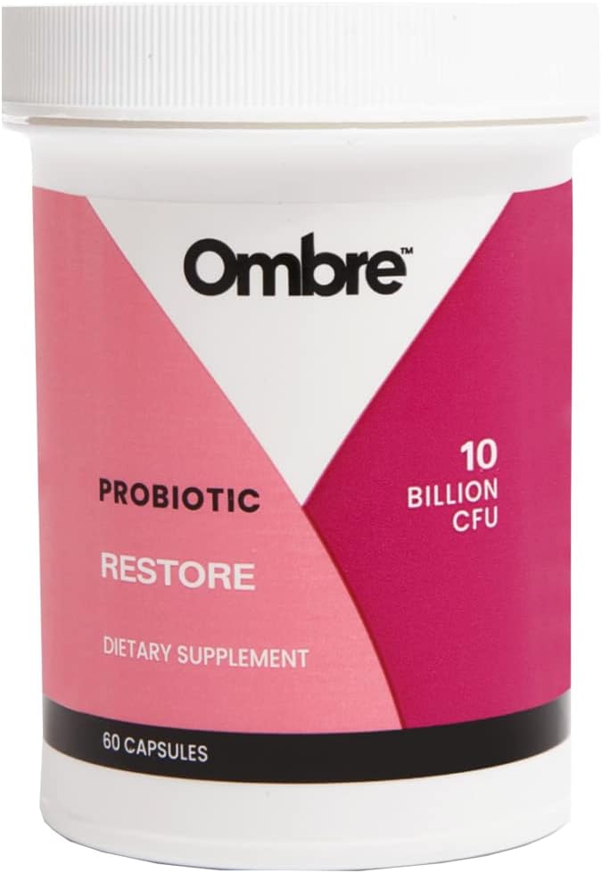 Ombre Restore Propoles for Women, Daily Gut Health Supplement for Vaginal, Digeptical, Urinary Tract, & Imune Dukung, 10 Milyar CFU, Shelf-Stable, 30 Servings