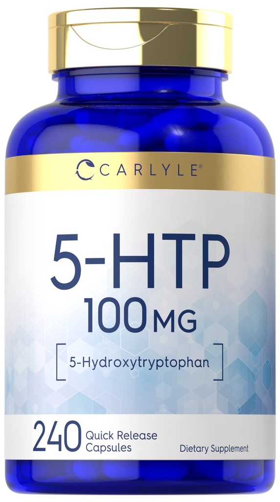 Carlyle 5HTP 134; 100mg 124; 240 Capsules 12.4; 5 Hydroxtryphan 126; Non-GMO & Gluten Free Suplemen
