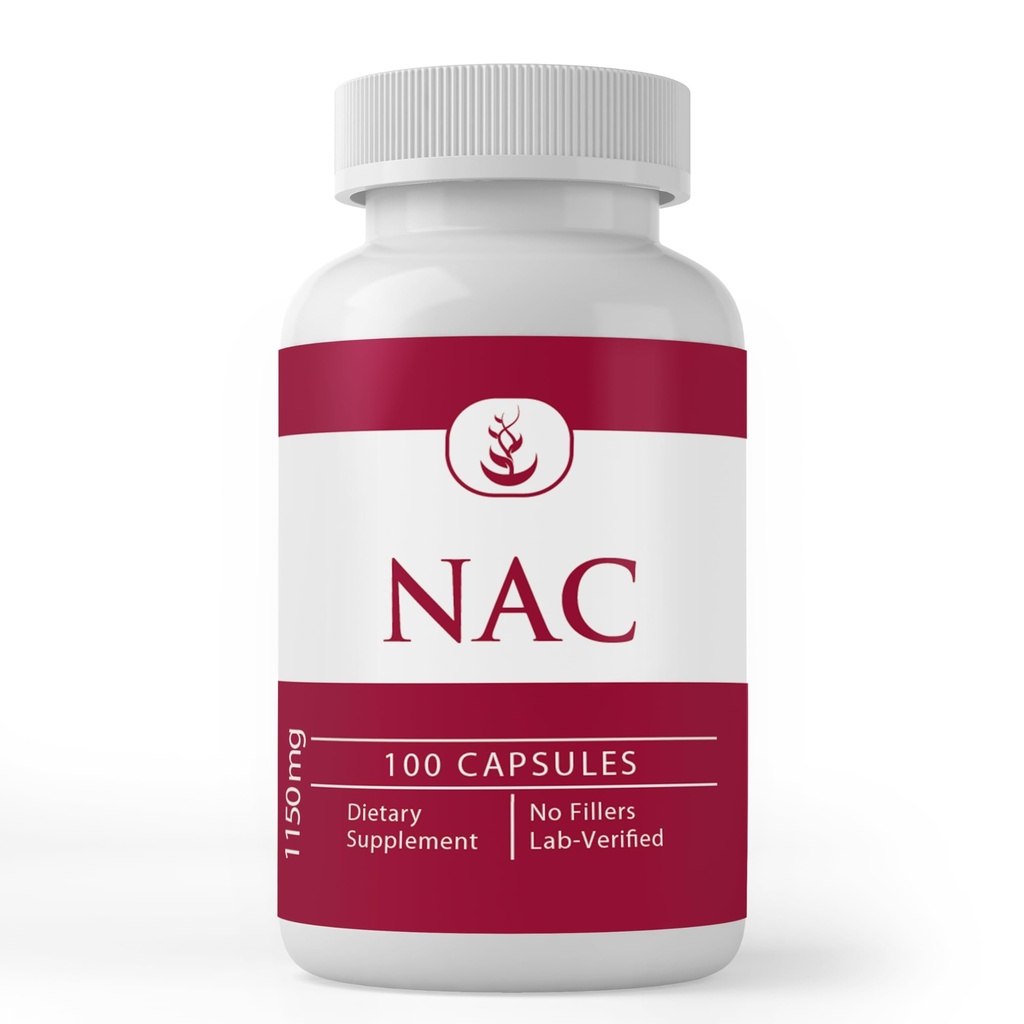 PURE ORIGINAL INGREDIENTS N- Acetyl L- Cysteine NAC, (100 Kapsul) Selalu Murni, Tidak Ada Additives Atau Penjual, Lab Verified