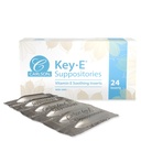 Carlson - Key-E Supportation, 30 IU Vitamin E Suplemen, Lubricates Dry Area, Treatment for Women and Men, Vaginal & Rectal, 24 Count