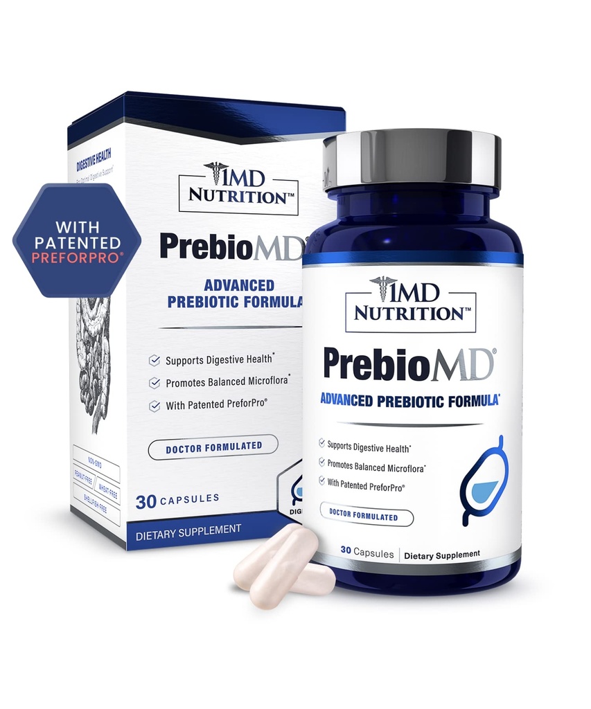 1MD Nutrection PreBioMD - Prebiotic with PreforPro ® 124; Dukung Ditraffic Sehat dan Benefy Bakteria
