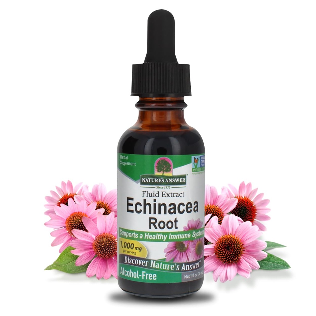 Nature 's Respon Echinacea Free Extract 1 Fluid Ounce 124; Promotes Overall Wellness 124; Natural Immune Booster 124; Inflamatory Reducer
