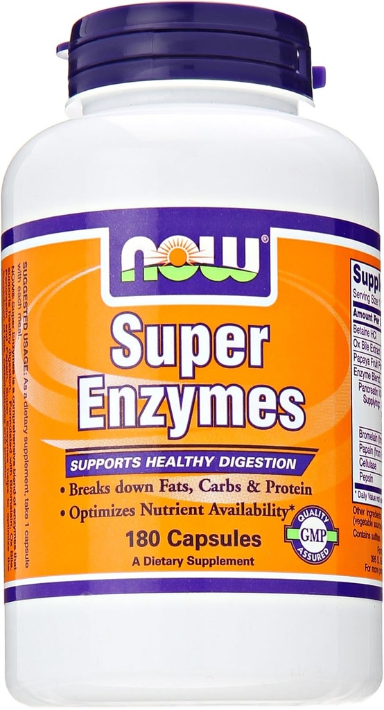 Super Enzymes by Now Foods 180 Tablet