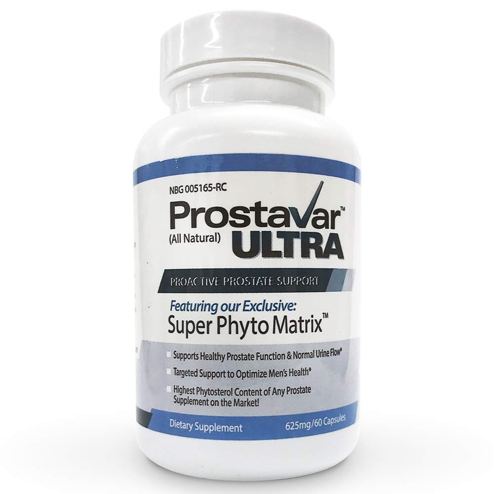 1 Bottle New Improve From Maker of Original Prostavar Ultra Prostate Support 625mg 90% Beta- Sitosterol & 320mg Saw Palmetto + Grape Seed Extract