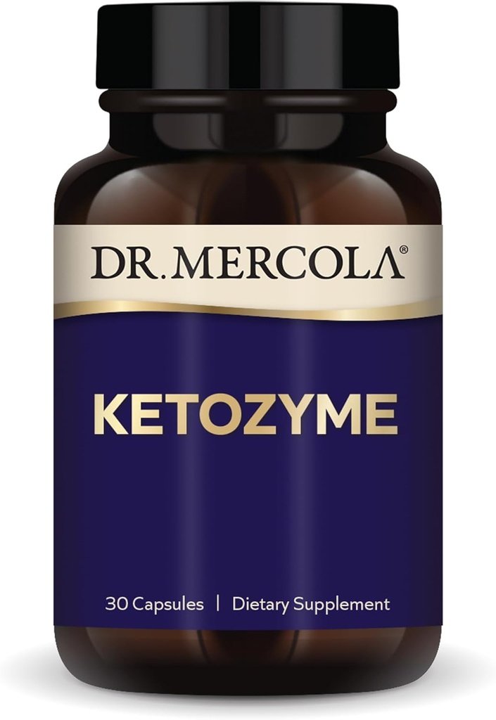 Dr. Mercola Ketozyme, 30 Kapsul, Non- GMO, Gluten Free, Soy Free
