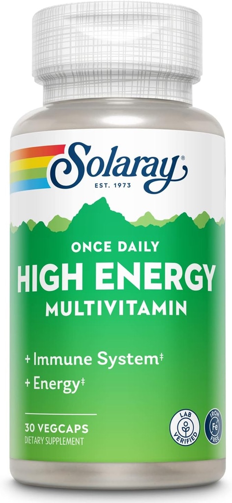 SOLARAY & amp; Multivitamin & lt; i & gt; Iron Free System and Energy Support, Whole Food and Herb & lt; / i & gt; & lt; i & gt; Ingrediens & lt; i & gt; Mens & lt; i & gt; Multi Vitamin & lt; / i & gt;