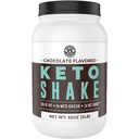 Pengganti Keto Meal Shakes, Chocolate, 2lbs, Low Carb Keto Protein Shake Mix, MCT Powder, Grass Fed Hydrolyzed Collagen Peptides, Keto Breakfast, 20g Fat, 14g Protein, 1 Net Carb, Zero Sugar