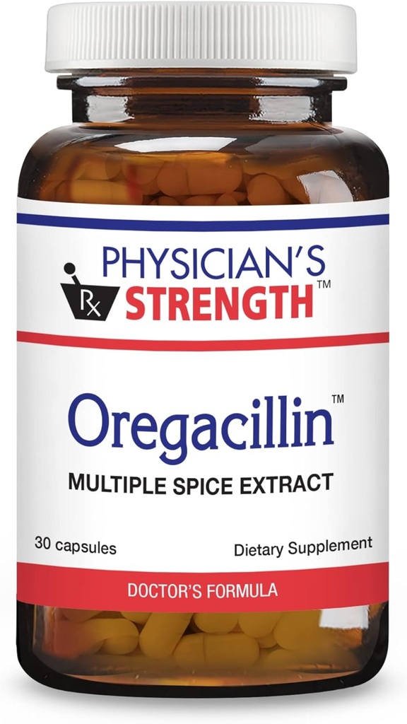 Kekuatan Dokter Oregacilin - 30 Kapsul - Ekstrak Beberapa Spice - Dukungan Kesehatan Respiratory - 30 Hamba