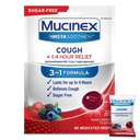 Mucinex Intasothe Sugar Free Cough Drops, Cough Medicts for Adules with Dextromethorphan HBr, Non Menthol Cough Drops, Cough Suppresant Lozenges, Mixed Berry Cuugh Drops, 40ct