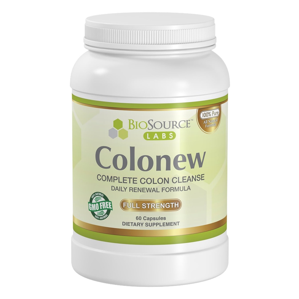 Colonew Complete Colon Cleanse Natural Detox Suplement for Daily Digetsy Health, Renewal Formula - (60 Kapsul)
