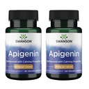 Swanson Apigenin-Bioflavonoid Suplemen Prostat Natural Metabolism & Nerve Health Support Sleep & Relaxation 90 Caps, 50mg Each 2 Pack
