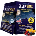Vitamin Natural Aid - Sleep Supplemen - Melonatonin untuk Tidur - 30 Paket Tidur - Aids Dewasa, Tryptophan, Calming Magnesium Quoder, Non Drowsy Tidur Dukungan