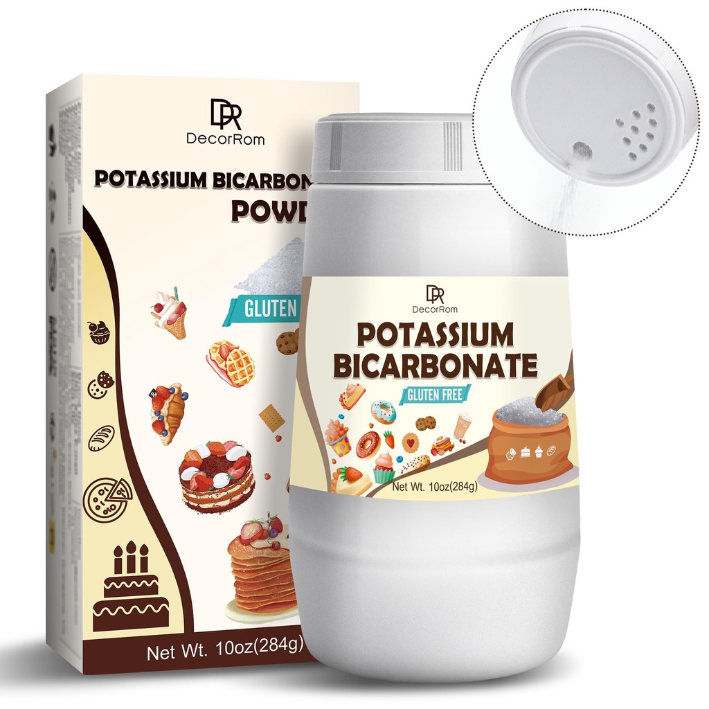 Potasium Bikarbonat 10oz - 100% Potasium Murni Bikarbonat Powder untuk Tanaman, Cakes, Wine Making, Leavening - Potasium Poundria Memimpin Agen Baking, Cookies, Snacks
