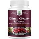 Advanced Kidney Support Suplemen - Ginney Cleanse Detox & Repair Cranberry Extract Capsules with Uva Ursi, Stinging Nettle & Astragalus for Ginjal Kesehatan - Urinary Tract Health - 240 Caps