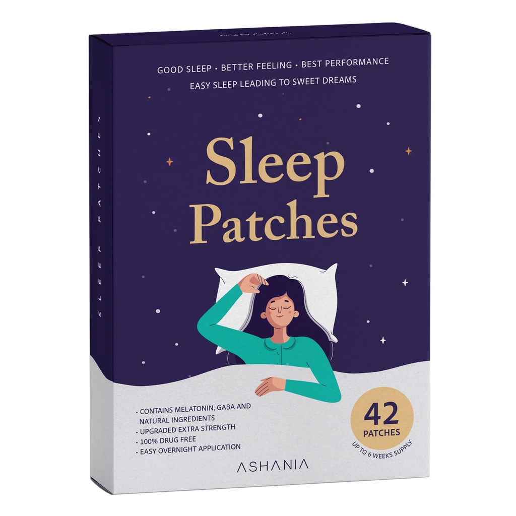 Sleep Patch, Sleep Patch for Dewasa, Upgraded Sleep Patches Set, Easy to Terapkan and Comfortable, Premium Ingredians, for Men and Women (42 Count (Pack of 1)))