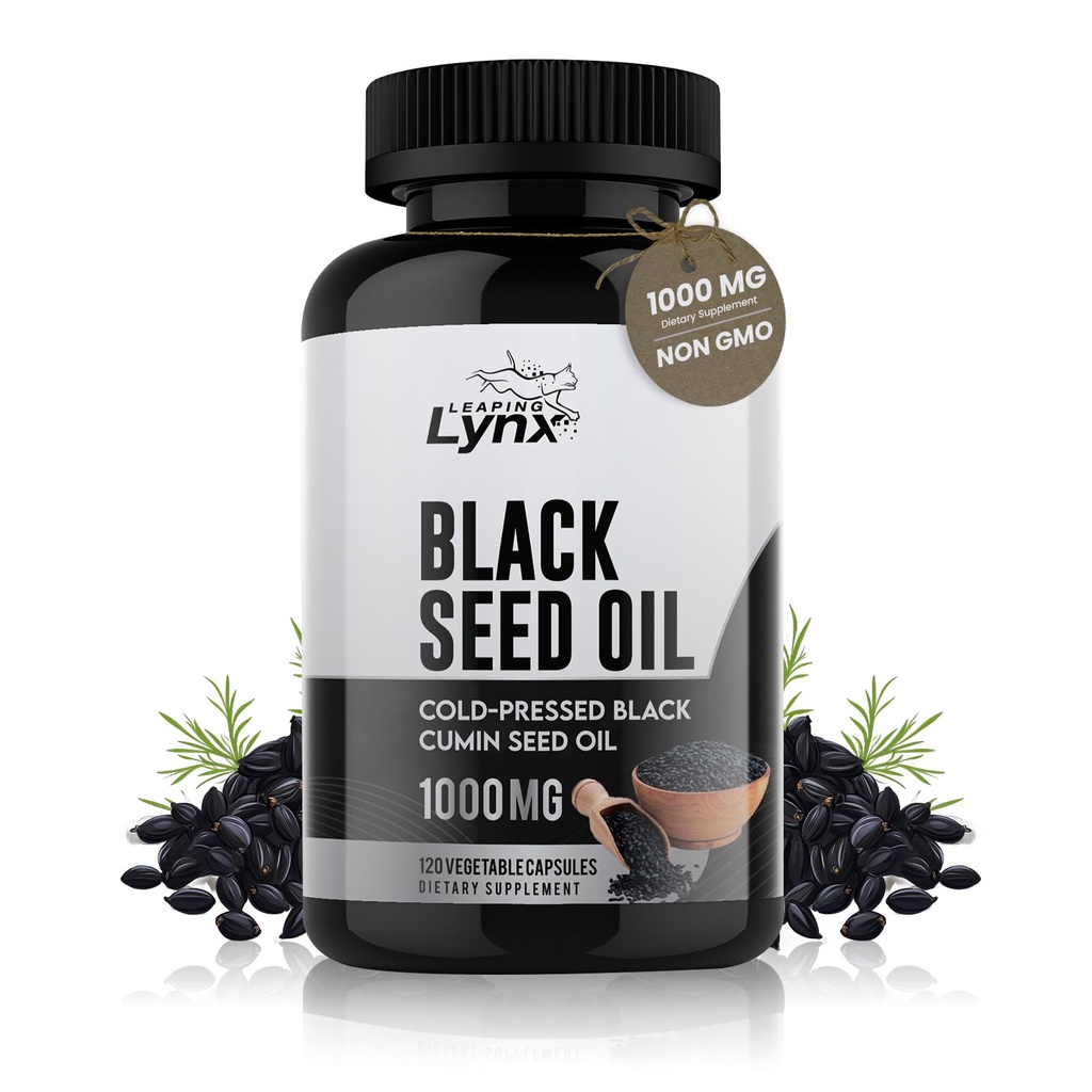 Cold--Steed Black Seed Oil Capsules - Vegan None-GMO Pure Nigella Sativa Black Cumin Oil for Beauty Immunity & Overall Wellness Support - Thymoquinone- Rich 100mg Serving (60 Hari)