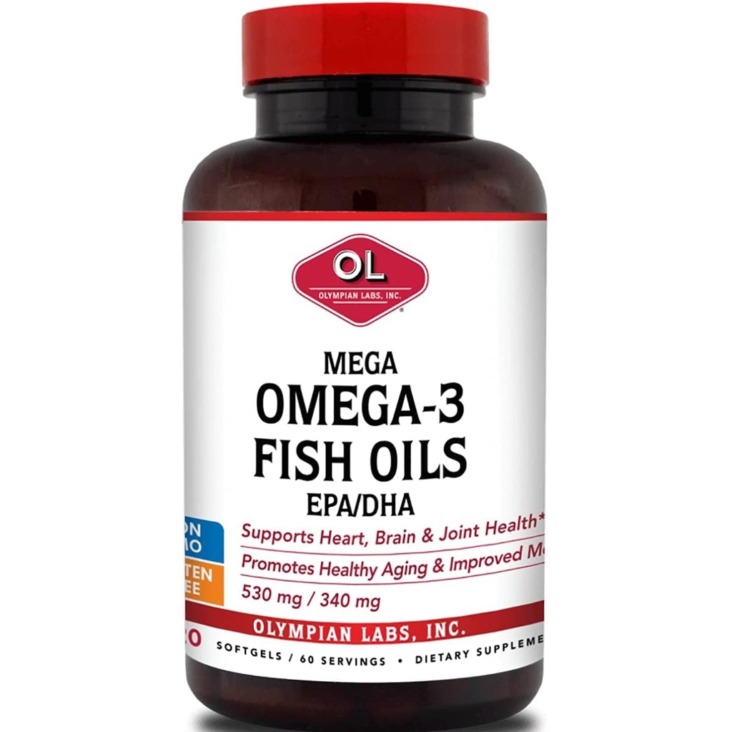 Olympian Labs Mega Omega 3 Ikan Oil, 60 tujuh, 3148