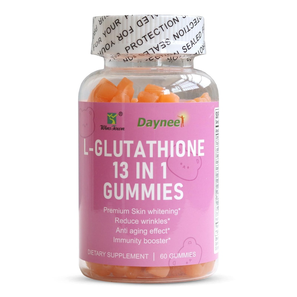 L- Glutathione 13 in 1 Gummies, 1200 mg, Reduce Wrinkles & Anti- Aging, 60 Count
