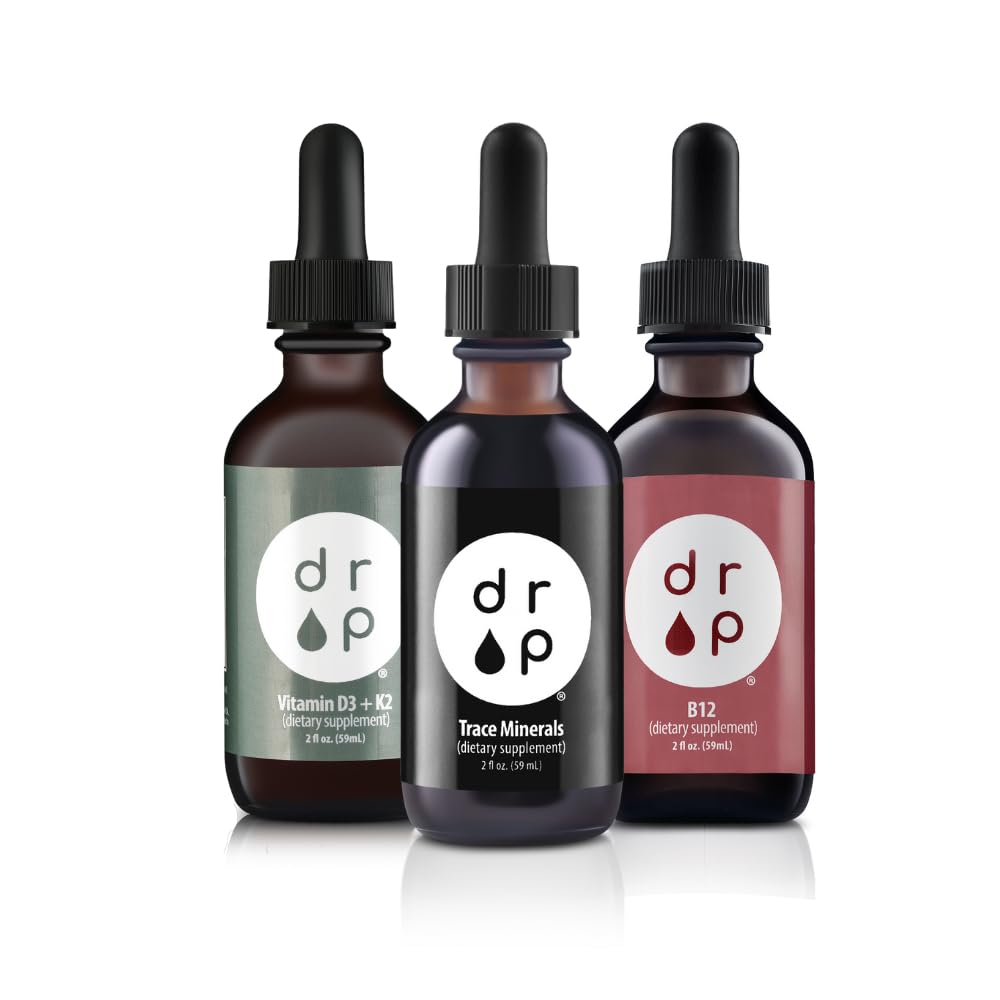 Suplemen D3 + K2 Drops dan Vitamin B12 Liquid Drops