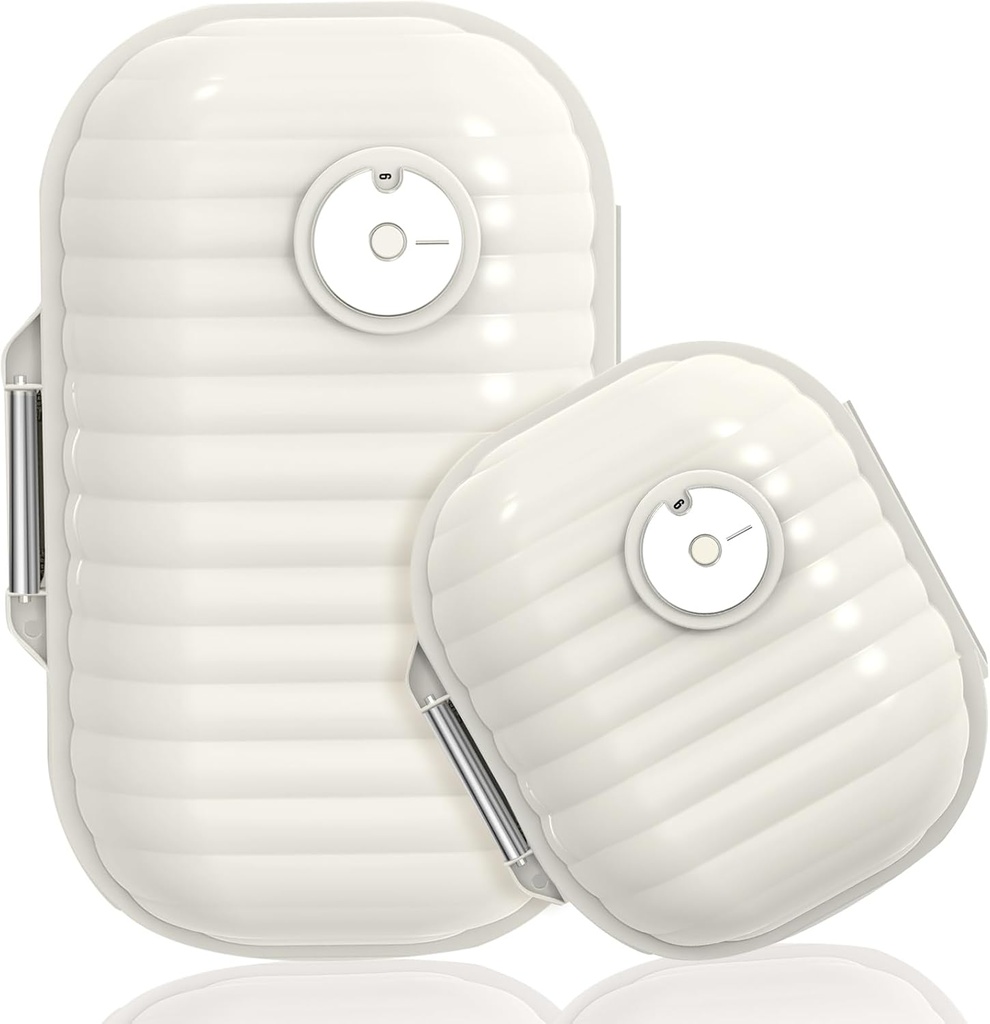 Travel Pill Organizer, 2 Pack Portable Pill Box 7 Day Kasus Pill Kecil Moivivious Daily Medicine Container for Vitamin, Supports Meactive Tracker Travel Essentials (Small + Large)