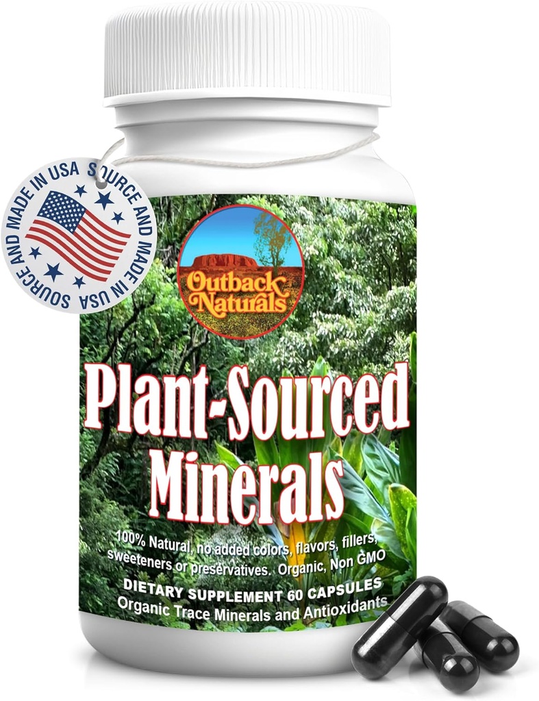 Fulvic Humic Mineral Blend of Trace Minements, Electrolytes, Gut Health, Cognitive Fungsi, Hidration & Imune Dukungan, Vitalitas Murni Formula untuk Wellness - 60 Capsules